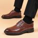 2026 New Leather Summer Breathable Business Formal Wear British Style Casual Soft Sole Black Men's Shoes_vogvips.com
