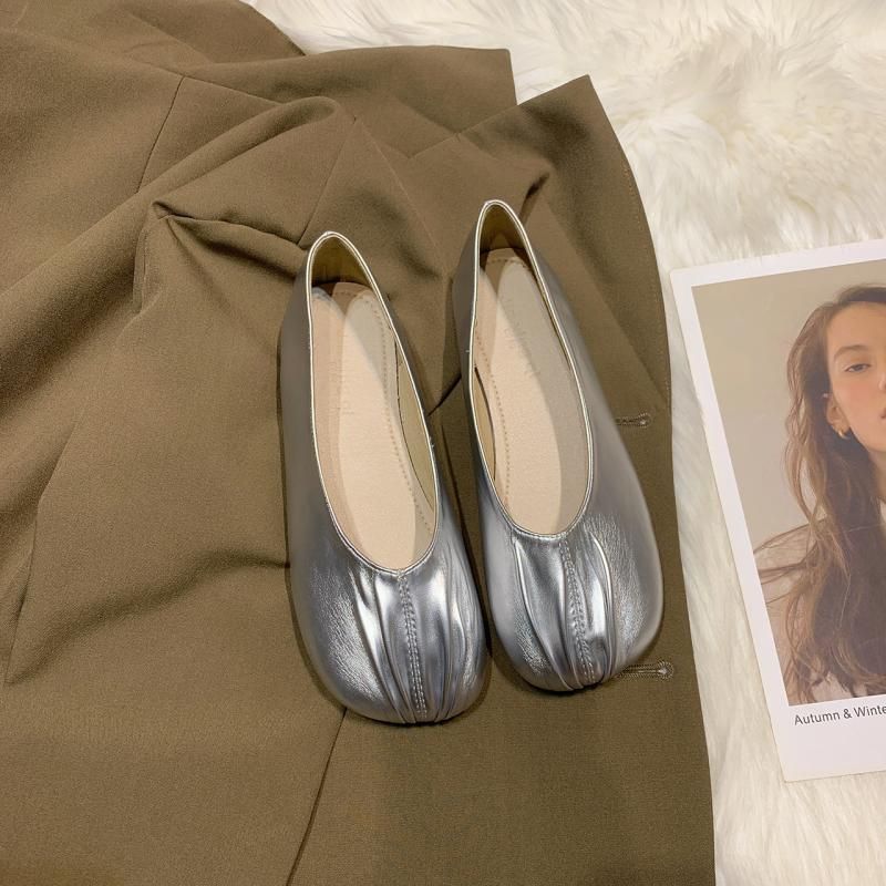 French Low Heel Scoop Shallow Mouth, One Foot Kick, Late Evening Style, 2025 Spring And Autumn New Grandma Shoes,_vogvips.com