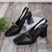 Women's plus Size Square Toe Elegant Closed Toe Sandals Chunky Heel Sexy Leather Buckle High Heels for Summer_vogvips.com