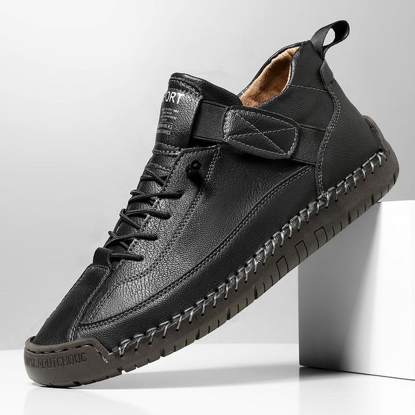 Hand-Stitched Women's Shoes, Men's Shoes, Couple Shoes, Autumn And Winter Flat Single Shoes, Casual Shoes, Martin Boots_vogvips.com