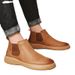 European Warm Series Martin Cowhide Work Leather Men's Shoes Fleece Lined Large Size Boots_vogvips.com