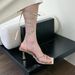 Kendall's Hot Girl Style! 2025 New Summer White Strappy Stiletto High-heeled Sandals_vogvips.com