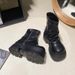 Spicy Girl Style Melad Western Cowboy Thick-Soled Martin For Women, New Autumn And Winter 10cm Height-Increasing_vogvips.com