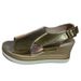 2026 Cross-Border Summer Fashion European And American Sandals, Large Size, Single Strap Buckle, Platform Wedge_vogvips.com