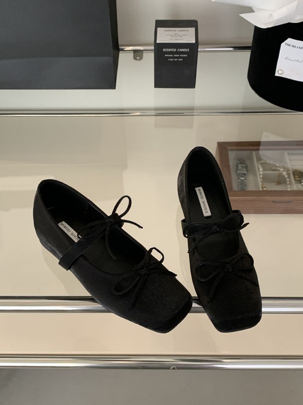 Soft Sole Bowknot Mary Jane 2025 Spring Summer New Korean Dress One Strap Evening Style Women's Shoes_vogvips.com