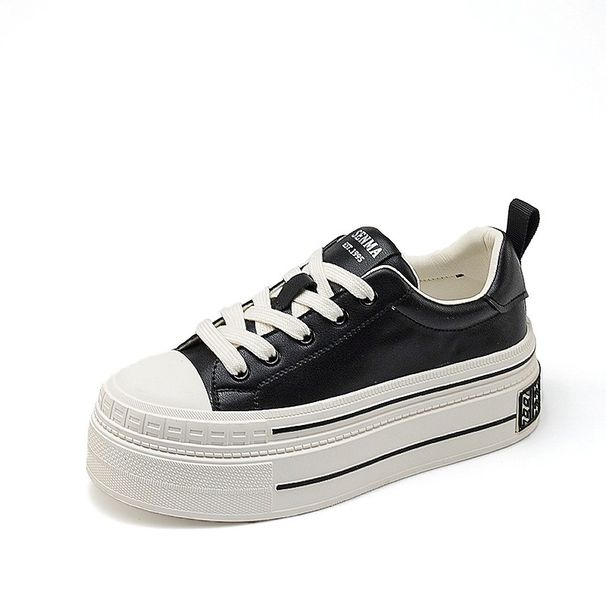 Internet Celebrity, Stature, Thick Sole, High Height, Small White Shoes, Spring And Autumn Season New_vogvips.com
