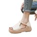 Platform Sandals Women's Skirt Soft Leather Open-toed Roman Sandals Women's Soft-soled Beach Sandals_vogvips.com