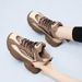 2025 Casual Sports Shoes For Women, Autumn And Winter, Large Size, Versatile, Fleece-Lined, Black Thick-Soled Dad Sneakers, Flat Sports Shoes_vogvips.com