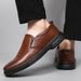 European Warm Series 2025 Autumn Winter New Casual Leather Thick Sole Wear-resistant Business Big Head Non-slip Waterproof Men's Shoes_vogvips.com