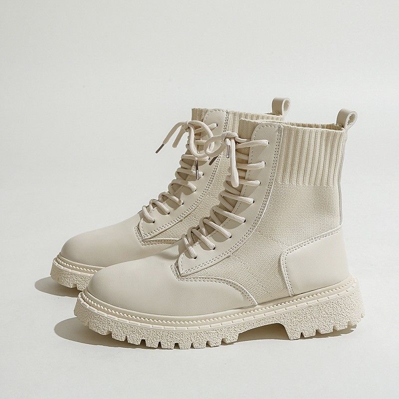 2023 New High Top Premium Feel Casual Martin Boots Versatile Fashion Women's Shoes Business Stage Halloween_vogvips.com