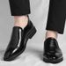Men's Slip-On Leather Shoes Vintage Business Formal Comfort Dress Shoes_vogvips.com
