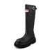 Chunky-Heeled Boots Riding Knee-High Boots_vogvips.com