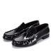 Liusu Lefu Lacquer Leather, British Elegant Pippy, One Step Casual Genuine Leather Men's Trendy Bean Shoes, Korean_vogvips.com