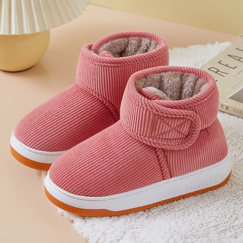 MTX Couple Winter Home Warm Slippers Heel Unisex Thick Sole Non-Slip Indoor Outdoor High Top Cotton Shoes_vogvips.com