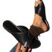 European And American Foreign Trade Large-size Women's Slippers, Round-toed Casual Slip-on Solid Color Flat Sandals,_vogvips.com