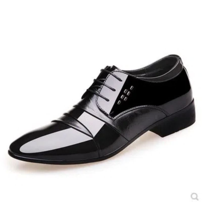 Men's Genuine Leather Oxford Dress Shoes Breathable Comfortable Work Formal Wedding Derby Footwear_vogvips.com