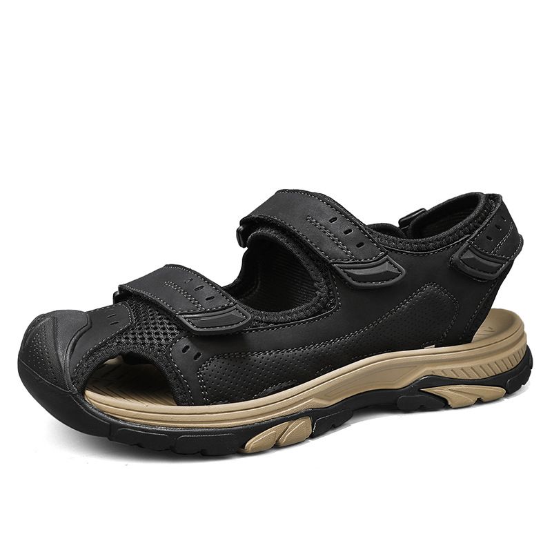 Beach Shoes Men's Summer Outdoor Baotou Sandals Lightweight Non-Slip 1 Slip-On Soft Sole Sports Casual Shoes_vogvips.com