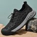 Men's Summer Breathable Mesh Clogs, Slip-On Hollow Soft Sole Closed-Toe Non-Slip Casual Shoes_vogvips.com