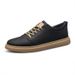 Casual Round Head Lace-up Board Shoes Men's Low-top Breathable Sports Hand-scratched Little White Men's Shoes_vogvips.com