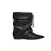 Sheepskin Version ~ Niche Wrinkled Pointed Toe Western Cowboy Short For Women Autumn Winter New Wide Tube Inner_vogvips.com