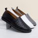 Autumn 2024 Genuine Leather Soft Sole Casual Sneakers Trendy Fashion White Slip-On Lightweight Men's Shoes_vogvips.com