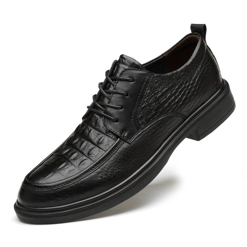 Top Layer Men's Shoes Men's Work Dress Shoes Men's Shoes Large Size Shoes_vogvips.com