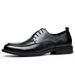 New Business Fashion Versatile Men's Top Layer Cowhide Genuine Leather Solid Wood Heel Sole Soft Surface_vogvips.com