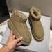 Fashion Platform Snow Boots Women's Winter New Short Cylinder Increase Cotton Shoes Plus Suede Bag Shoes_vogvips.com