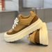 Trendy Men's Shoes, 2025 Winter New Model, Non-Slip Retro Sneakers, Low-Top, Stylish, Fleece-Lined, Thick-Soled Forrest_vogvips.com