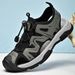 Men's Summer Beach Shoes, Closed-Toe Sports Sandals, Hollow Breathable Versatile Outdoor Casual Shoes, Large Size 46_vogvips.com