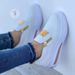 Large Size Athletic Sneakers New Casual Sports Women's Front Zip Single Shoes Non-slip Comfortable Women Loafers_vogvips.com