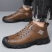 New Leather Spring Men's Shoes High-top Men's Heightening Tooling Martin Boots_vogvips.com