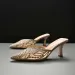 Sophisticated Pearlized Flats For Women Designer Inspired Flat Sandals With Strappy Detailing Okimoz Big Size_vogvips.com