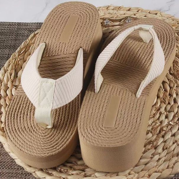 Summernew Arrivalthick Sole Slippers Women's Flip-flops Easiest For Matchoutwear Beach Shoes Casual Shoes Women's Sandals_vogvips.com