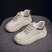 Autumn White New Korean Edition Ins Female Students Thick Soled Height Increasing Sports Board Shoes Casual Street_vogvips.com