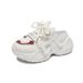 Half-trust Dad Shoes Female Student Casual Mesh Breathable Heightening Shoes_vogvips.com