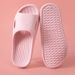 Soft Home Couples Summer Indoor Non-Slip Bathroom Slippers Solid Sandals Hotel Family Men Women Flip Flops Flat Shoes_vogvips.com