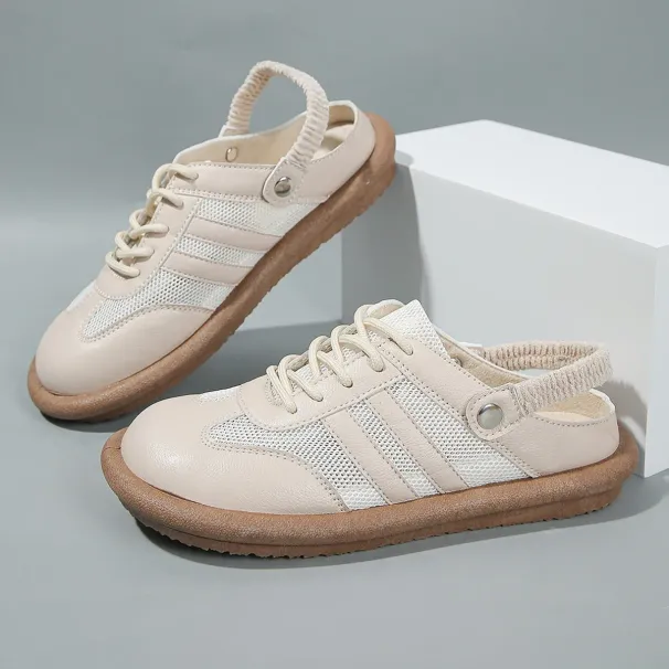 2025 New Summer Mesh Half Causal Sneaker Women Platform Luxury Designer Sandals Outdoor Ladies Shoes Tenis De Mujer_vogvips.com