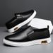Euro Step 2025 New Slip-On Leather Comfortable Lightweight Breathable Loafers Fashion Versatile Trendy Men's Shoes_vogvips.com