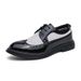 2025 Summer Breathable Brogue Large Size 38-47 Men's Patent Business Casual Leather Shoes_vogvips.com