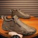 European Warm Series Fleece-Lined Warm Work Small Autumn Four Seasons Men's Casual Cotton Loafers Non-Slip Mid-Top Leather Shoes_vogvips.com