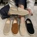 SHLIANG Fashion Suede Driving Shoes Leather Women Casual Shoes Brand Design Soft Women Loafers Moccasins Slip On Leisure Walking Shoes Y0270_vogvips.com