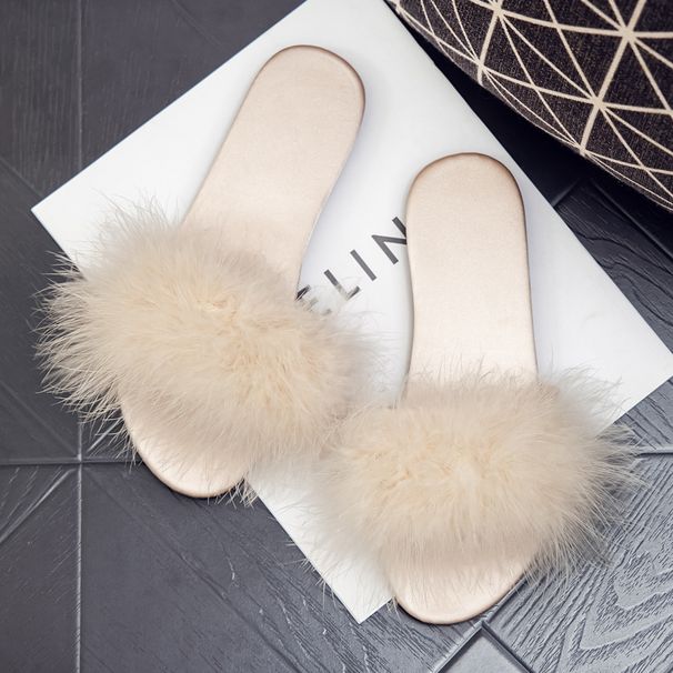Spring Summer Bridesmaid Furry For Women New Satin Red Slippers Wedding Bride Dressing Gown Matching Shoes_vogvips.com