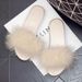 Spring Summer Bridesmaid Furry For Women New Red Slippers Wedding Bride Dressing Gown Matching Shoes_vogvips.com