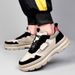 Men's Shoes Trendy Dad Shoes Leather Surface Breathable Sports Shoes Platform Casual Board Shoes_vogvips.com