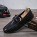 SHLIANG New Men's Slip-On Soft-Soled Driving Shoes Comfortable Round-Toe Business Casual Leather Shoes Breathable Upper Slip-On Loafers X0009_vogvips.com