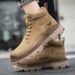New Leather Spring Men's Shoes High-top Men's Heightening Tooling Martin Boots_vogvips.com