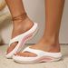 Flip-flops Women's Outerwear EVA Seaside Wear Beach Women's Pinch Sandals Beach Flip-flops_vogvips.com