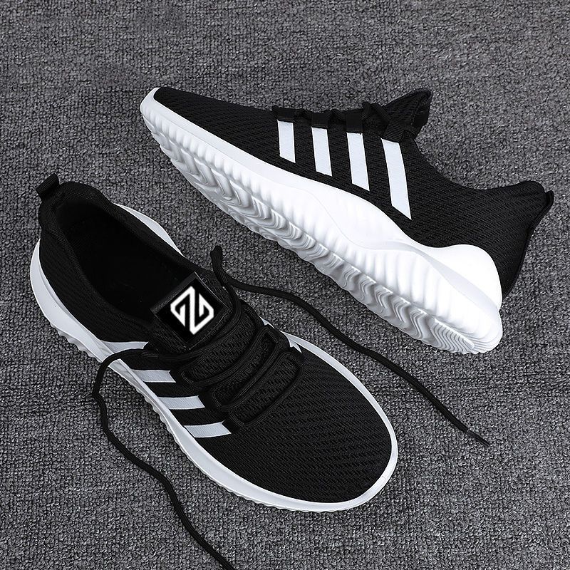 Men's Lightweight Comfortable Flyknit Running Shoes Trendy Casual Breathable Mesh Footwear for Export And Cross-Border Trade_vogvips.com