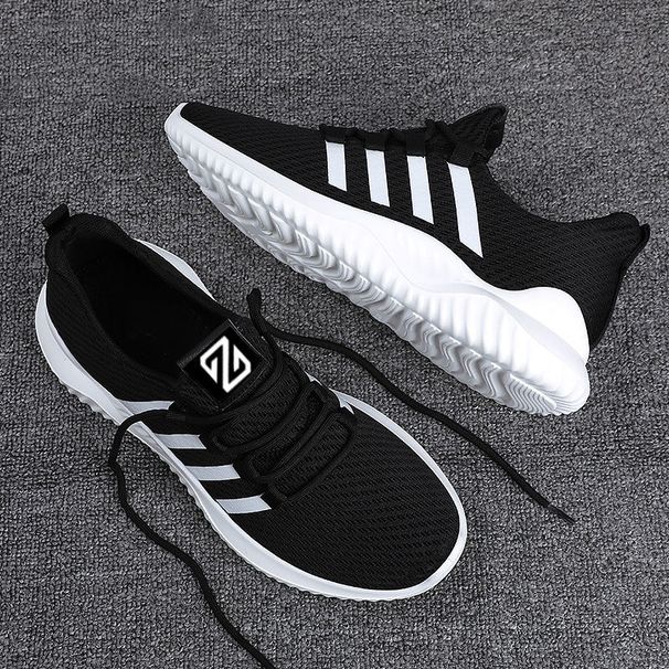 Men's Lightweight Comfortable Flyknit Running Shoes Trendy Casual Breathable Mesh Footwear for Export And Cross-Border Trade_vogvips.com
